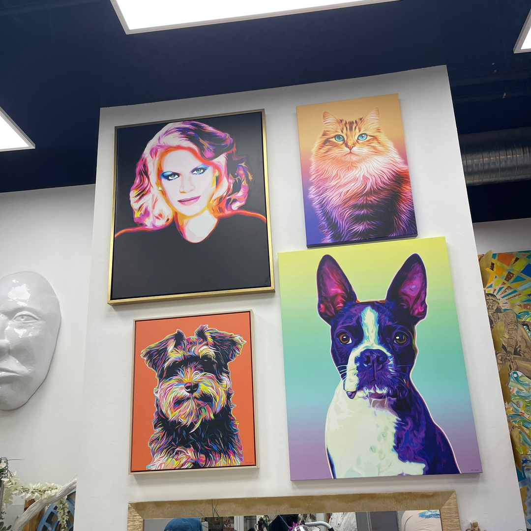 We are officially in a gallery. 🤍