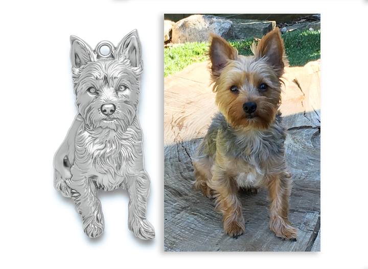 Custom Sterling Silver Charm, Pendant, or Amulet Necklace or Bracelet  – Handmade from Your Photo