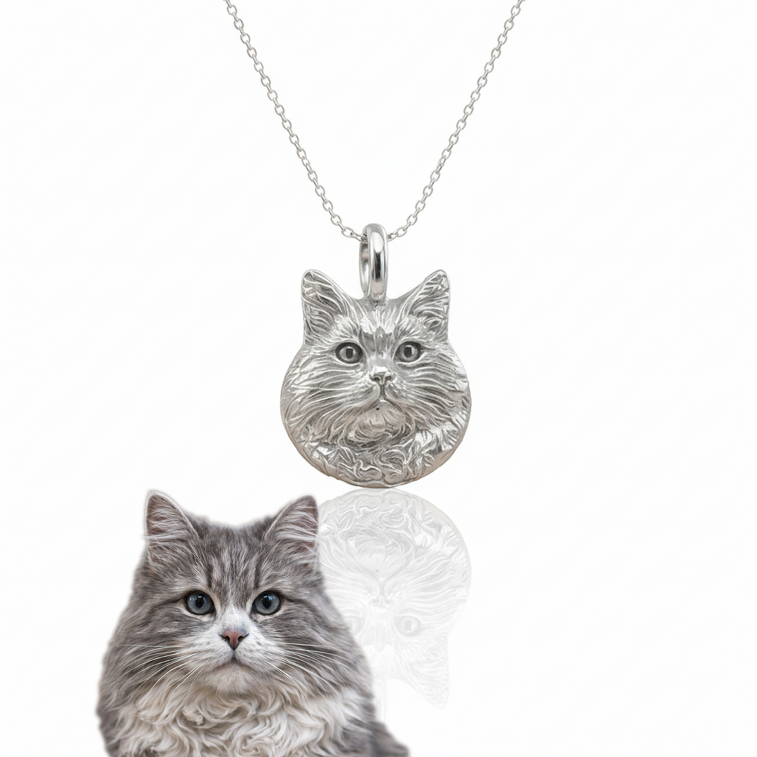 Custom Sterling Silver Charm, Pendant, or Amulet Necklace or Bracelet  – Handmade from Your Photo