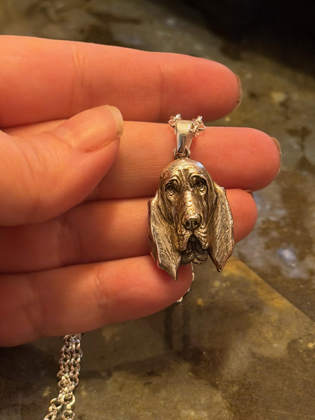 Custom Dog, Cat or Person Realistic Portrait Sculptural Charm of Pendant
