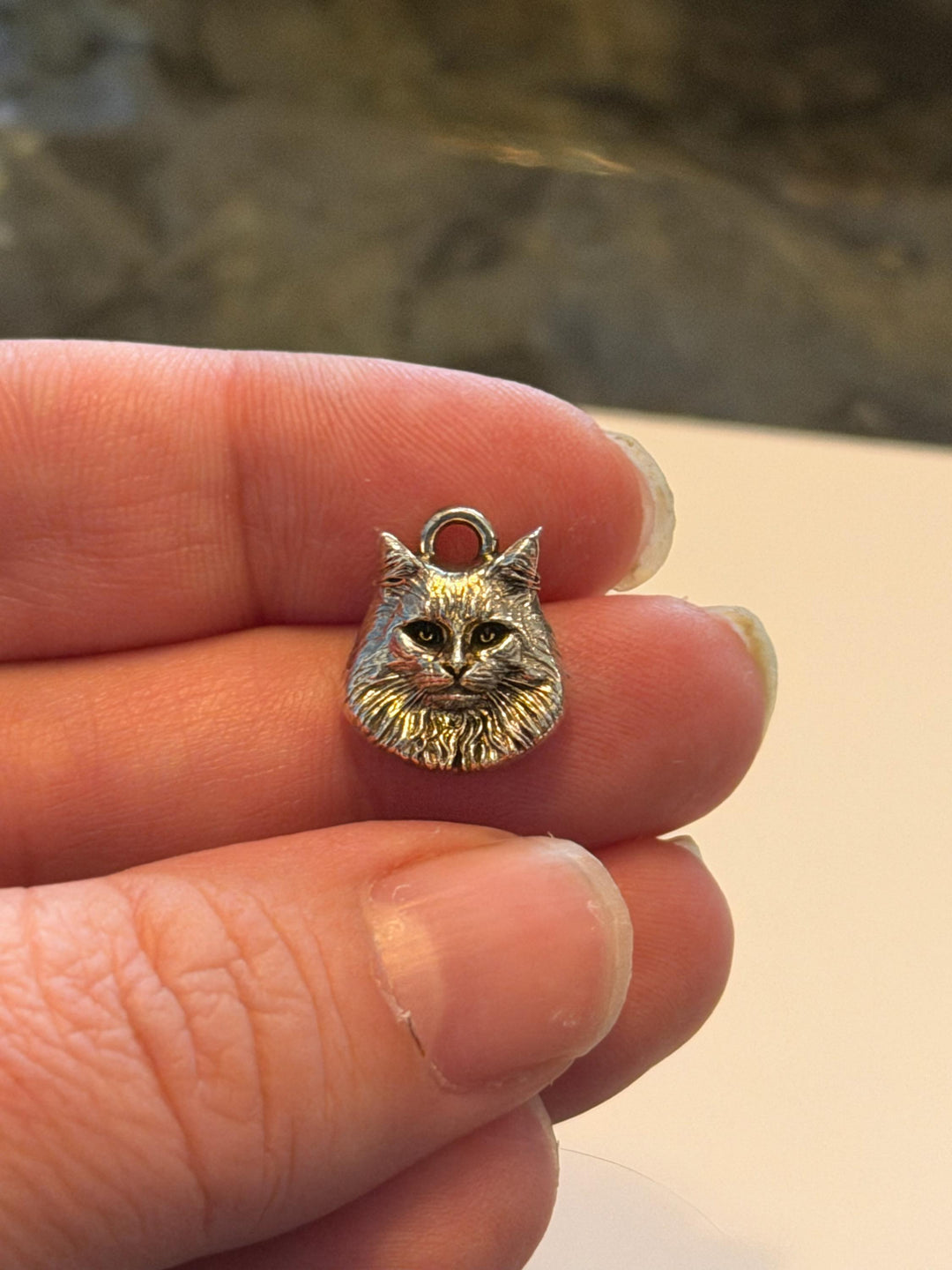 Custom Dog, Cat or Person Realistic Portrait Sculptural Charm of Pendant