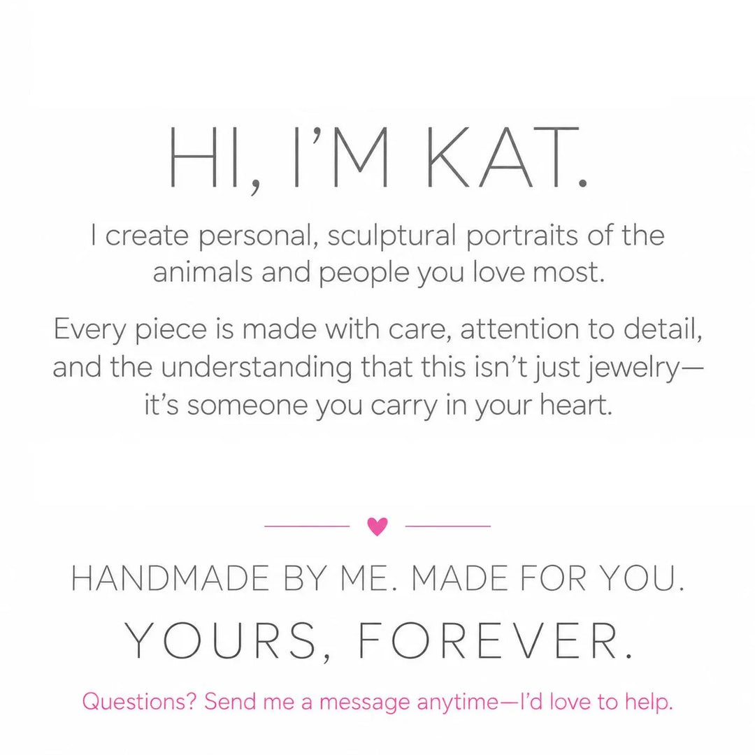 Custom Dog Sculptural Necklace from Your Photo