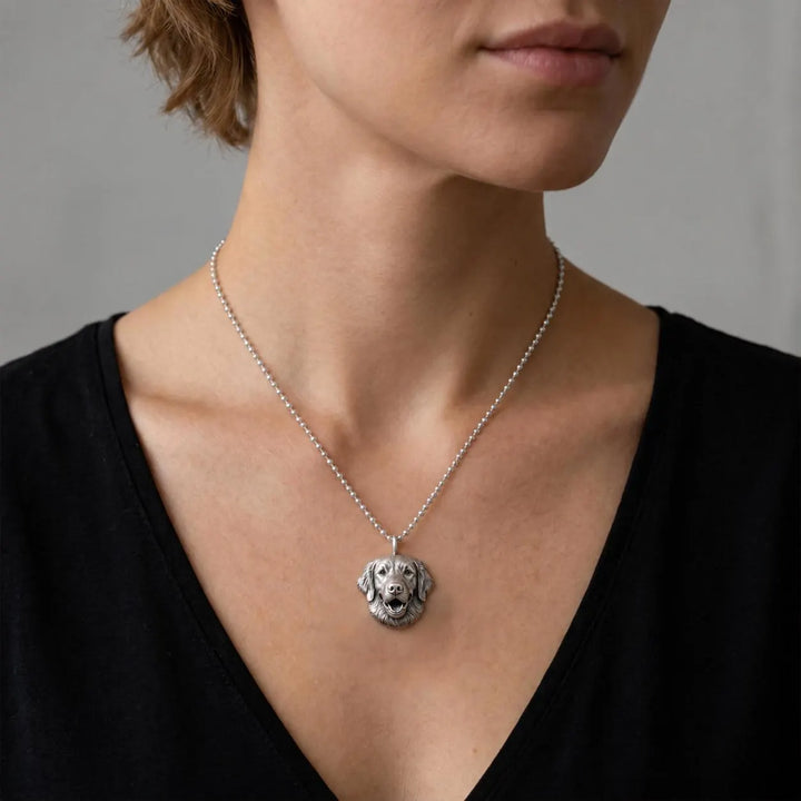 Custom Dog Sculptural Necklace from Your Photo