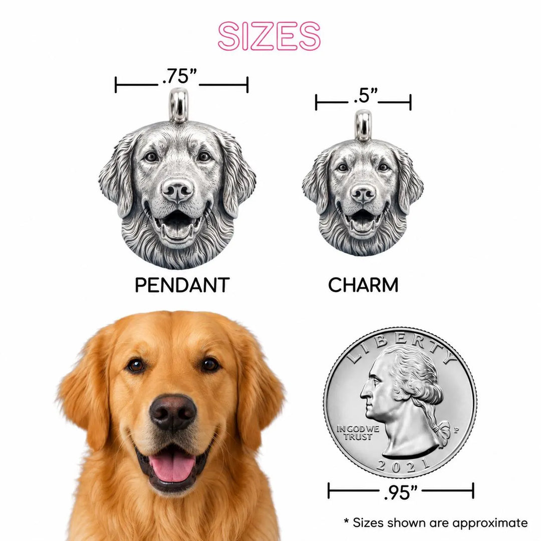 Custom Dog Sculptural Necklace from Your Photo