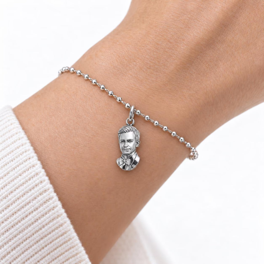 Custom Person Sculptural Portrait Charm