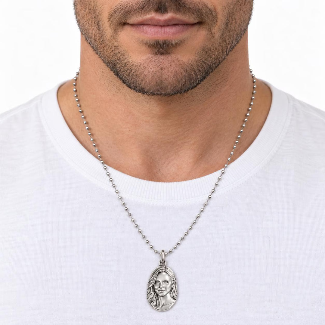Custom Person Sculptural Portrait Charm