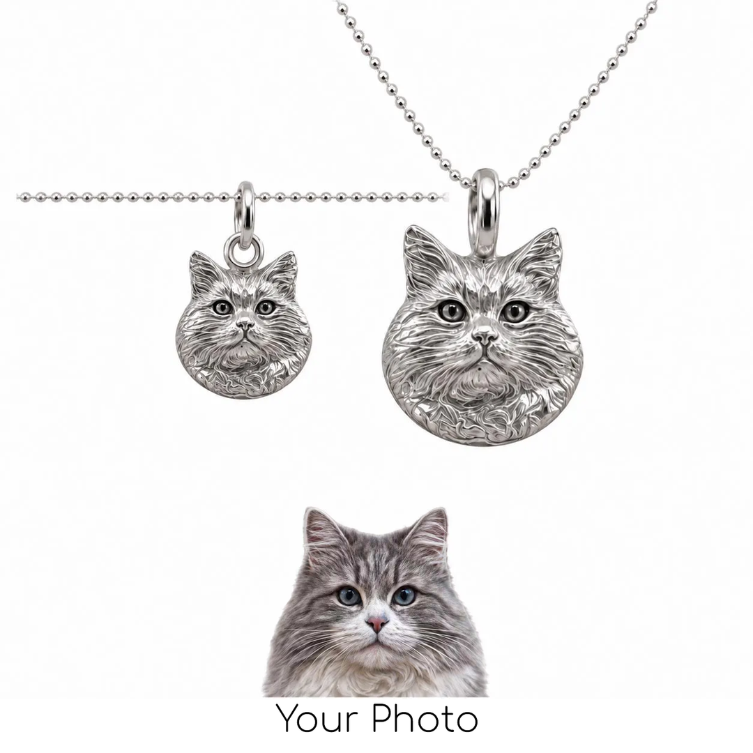 Custom Realistic Cat Sculptural Portrait Charm
