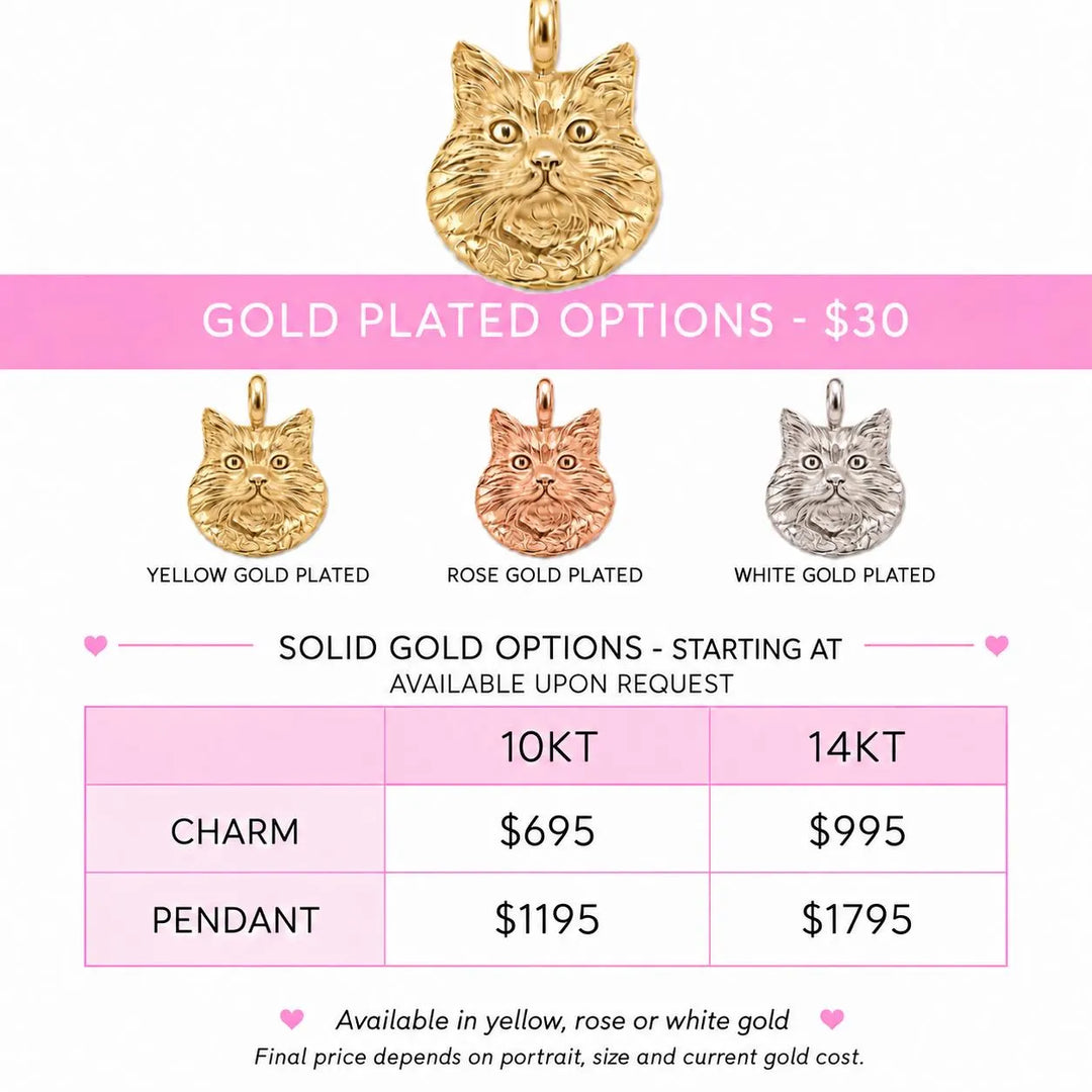 Custom Realistic Cat Sculptural Portrait Charm