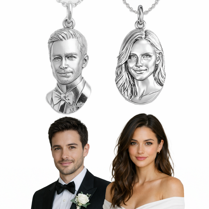 Custom Sterling Silver Charm, Pendant, or Amulet Necklace or Bracelet  – Handmade from Your Photo