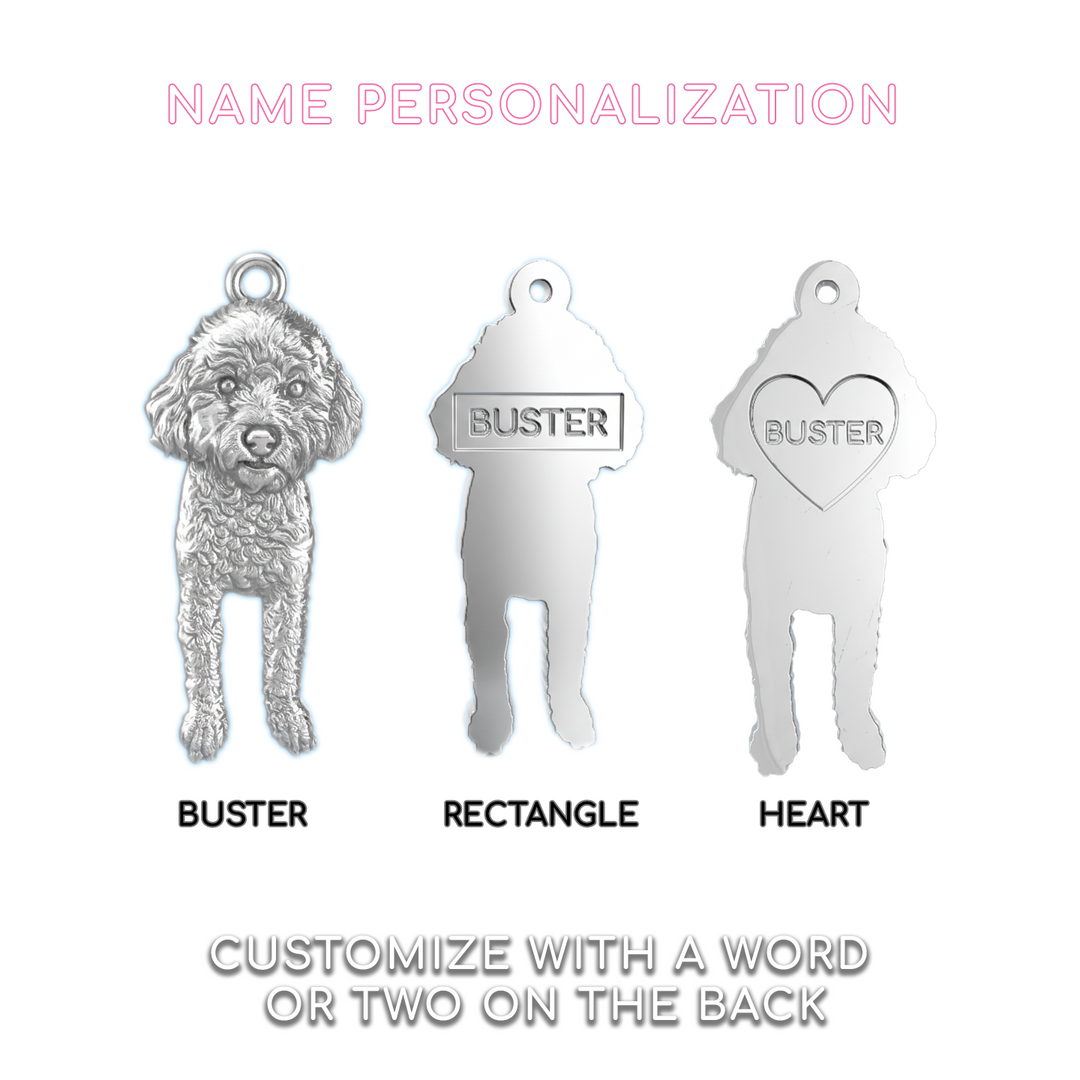 Custom Sterling Silver Charm, Pendant, or Amulet Necklace or Bracelet  – Handmade from Your Photo