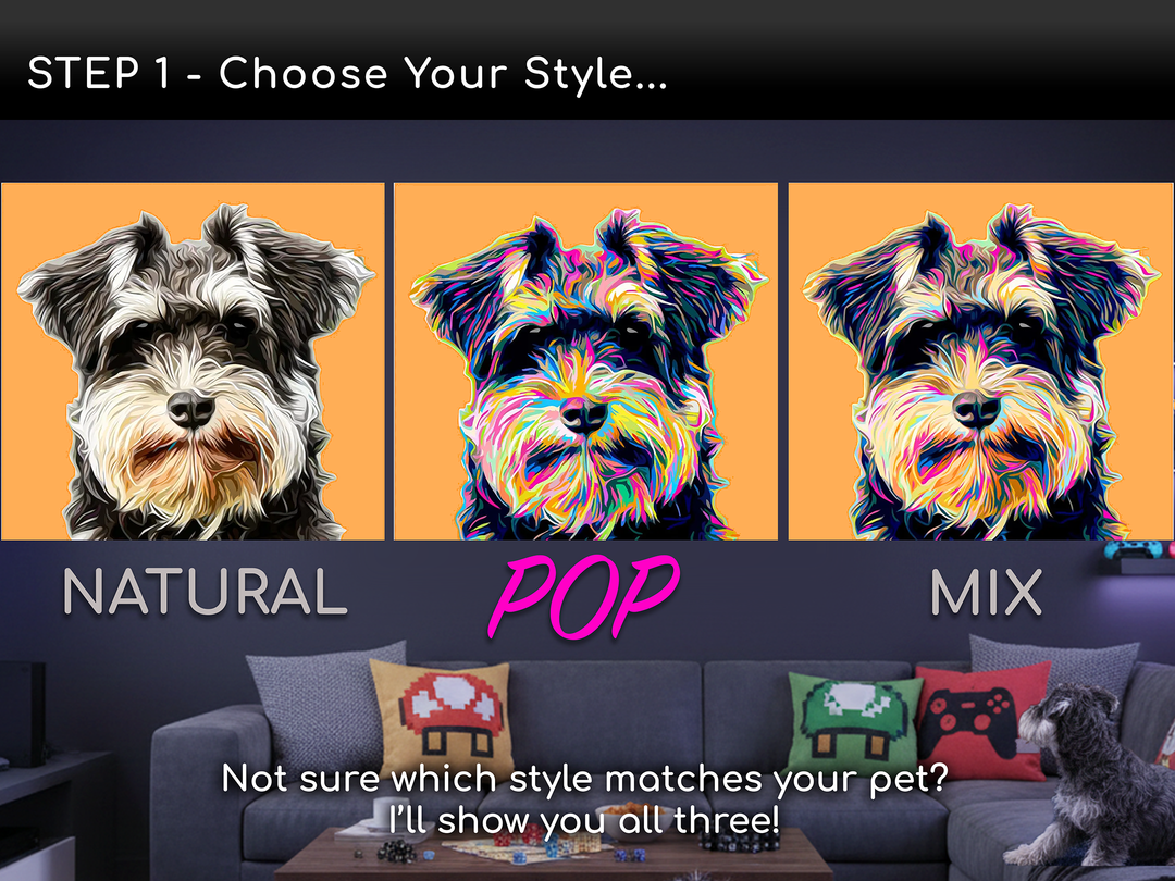 Custom POP Pet Portrait from Your Photo