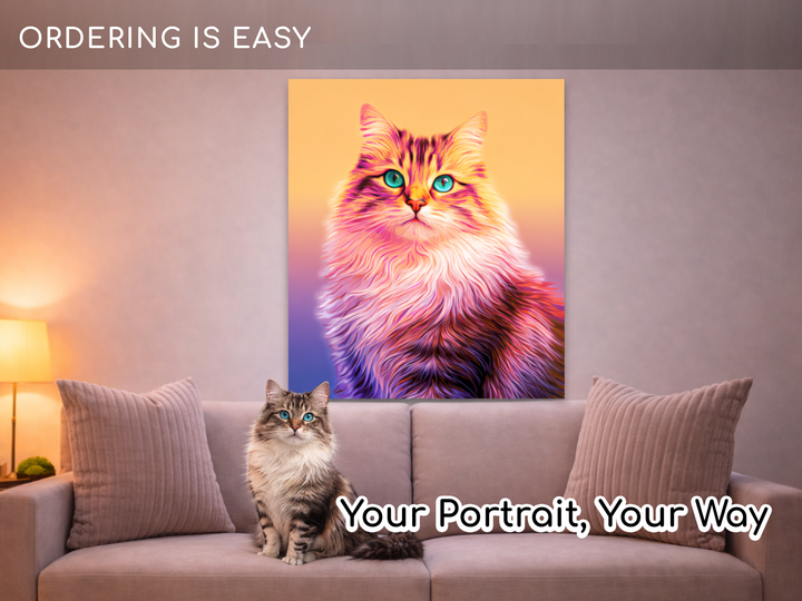 Custom Pet Portrait – Pop Ombre Style