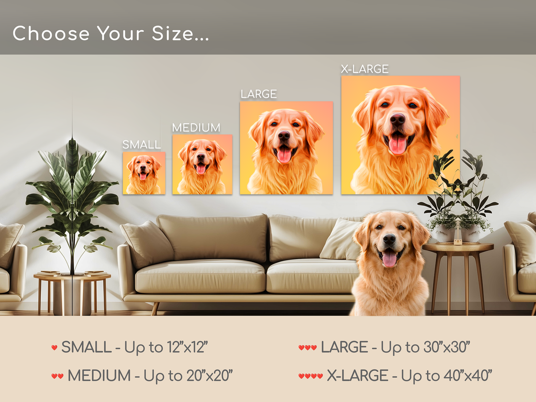 Custom Pet Portrait – Pop Ombre Style