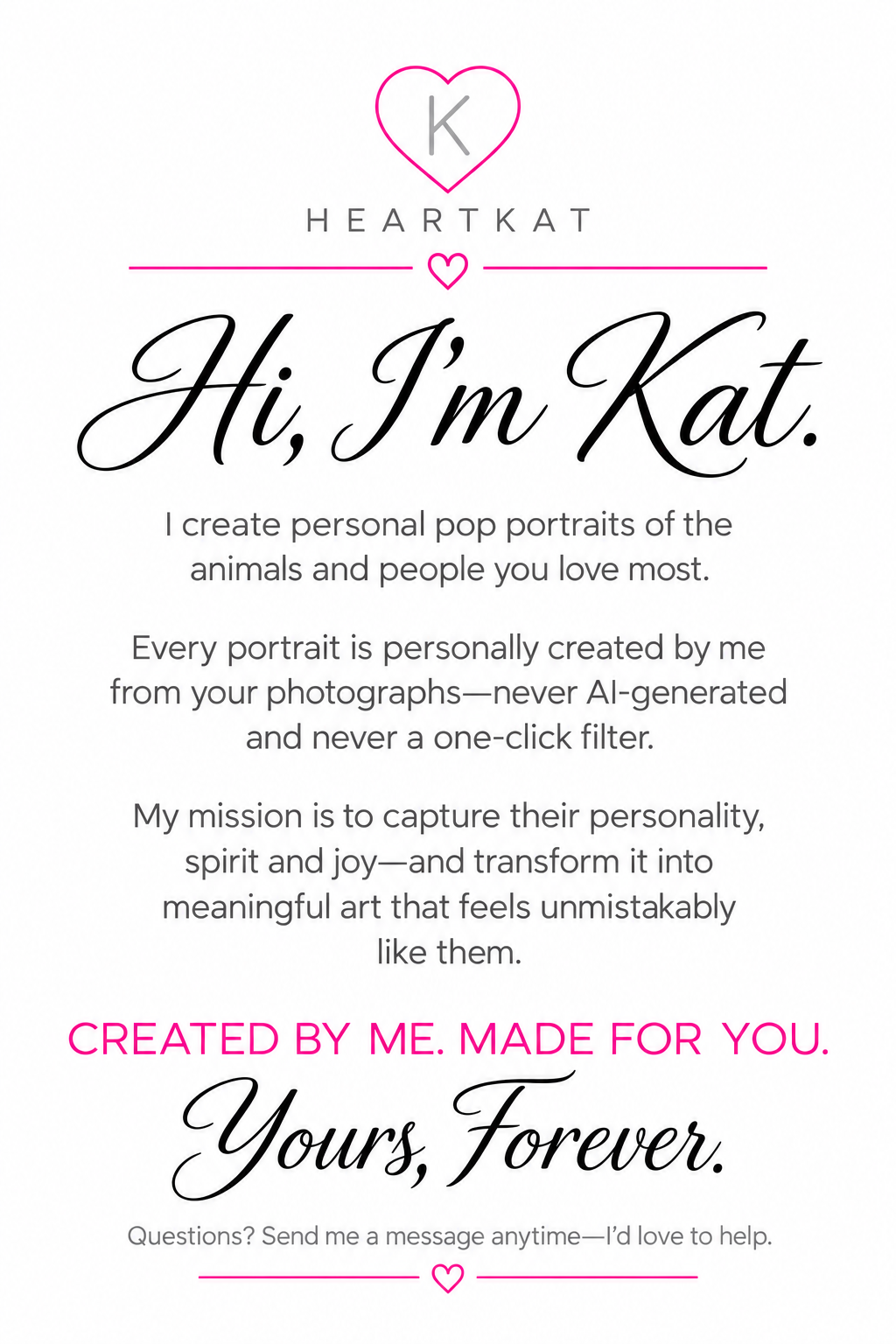 Custom Pop Portrait from Photo – Pet or Person