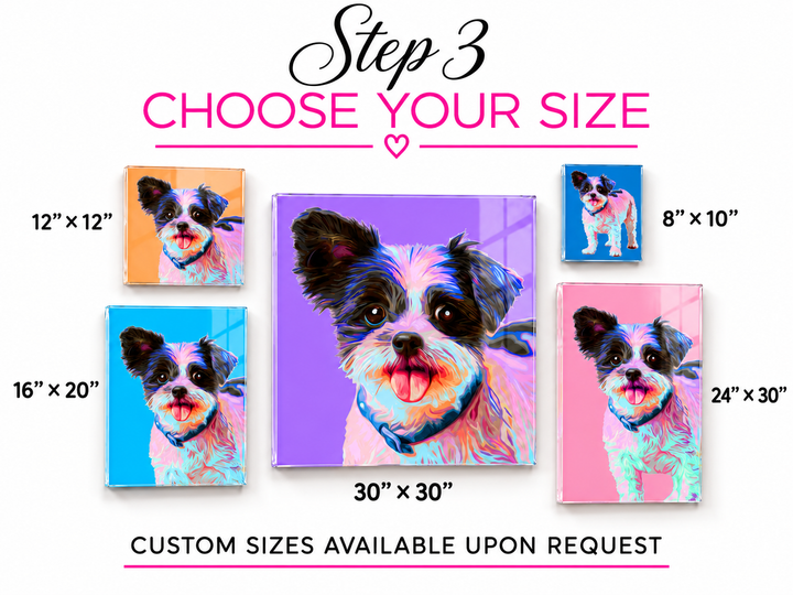 Custom Pop Portrait from Photo – Pet or Person