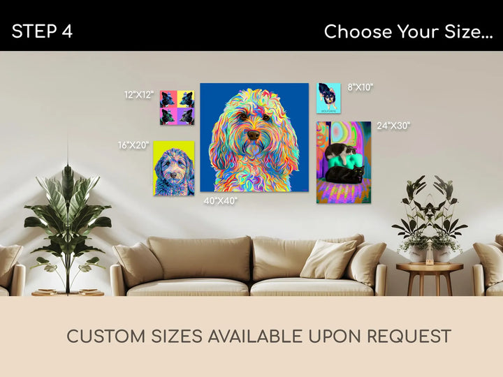 Custom POP Pet Portrait from Your Photo