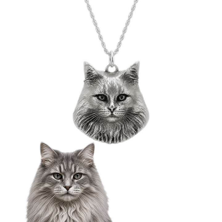 Custom Cat Sculptural Portrait Charm