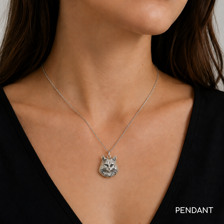 Custom Cat Sculptural Portrait Charm