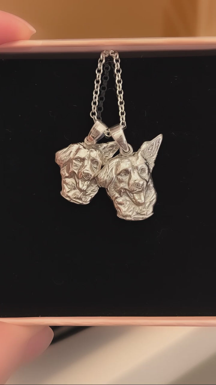 Custom Sterling Silver Charm, Pendant, or Amulet Necklace – Handmade from Your Photo